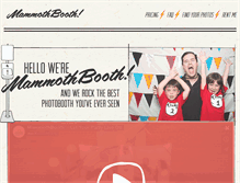 Tablet Screenshot of mammothbooth.com